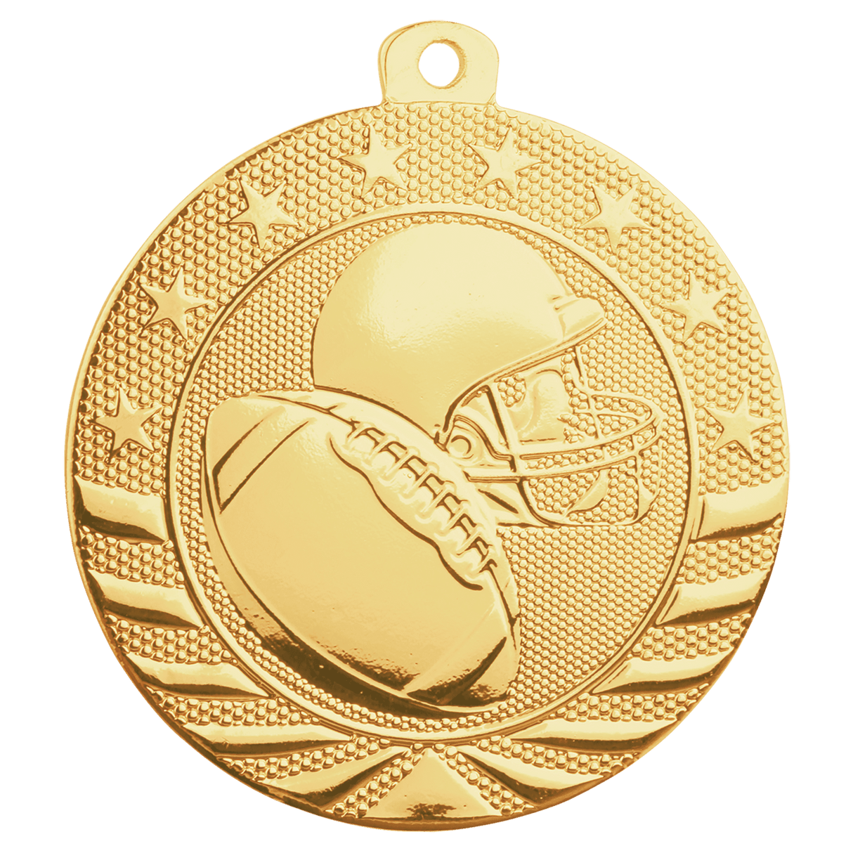 2" Football Starbrite Medal