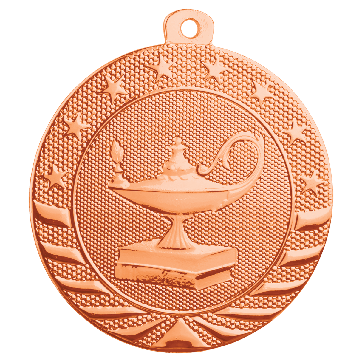 2" Lamp of Knowledge Starbrite Medal