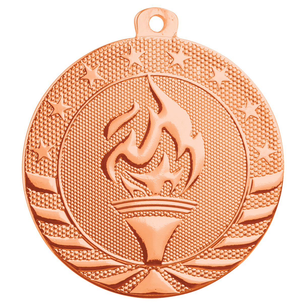 Bright Bronze 2" Torch Starbrite Medal