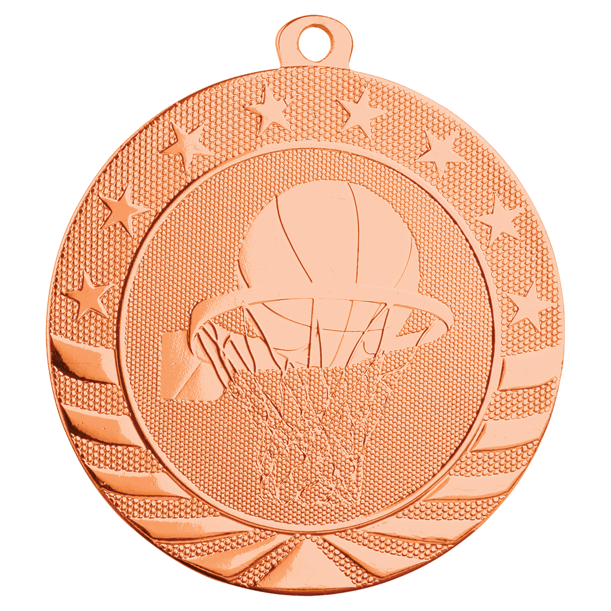 2 3/4" Basketball Starbrite Medal
