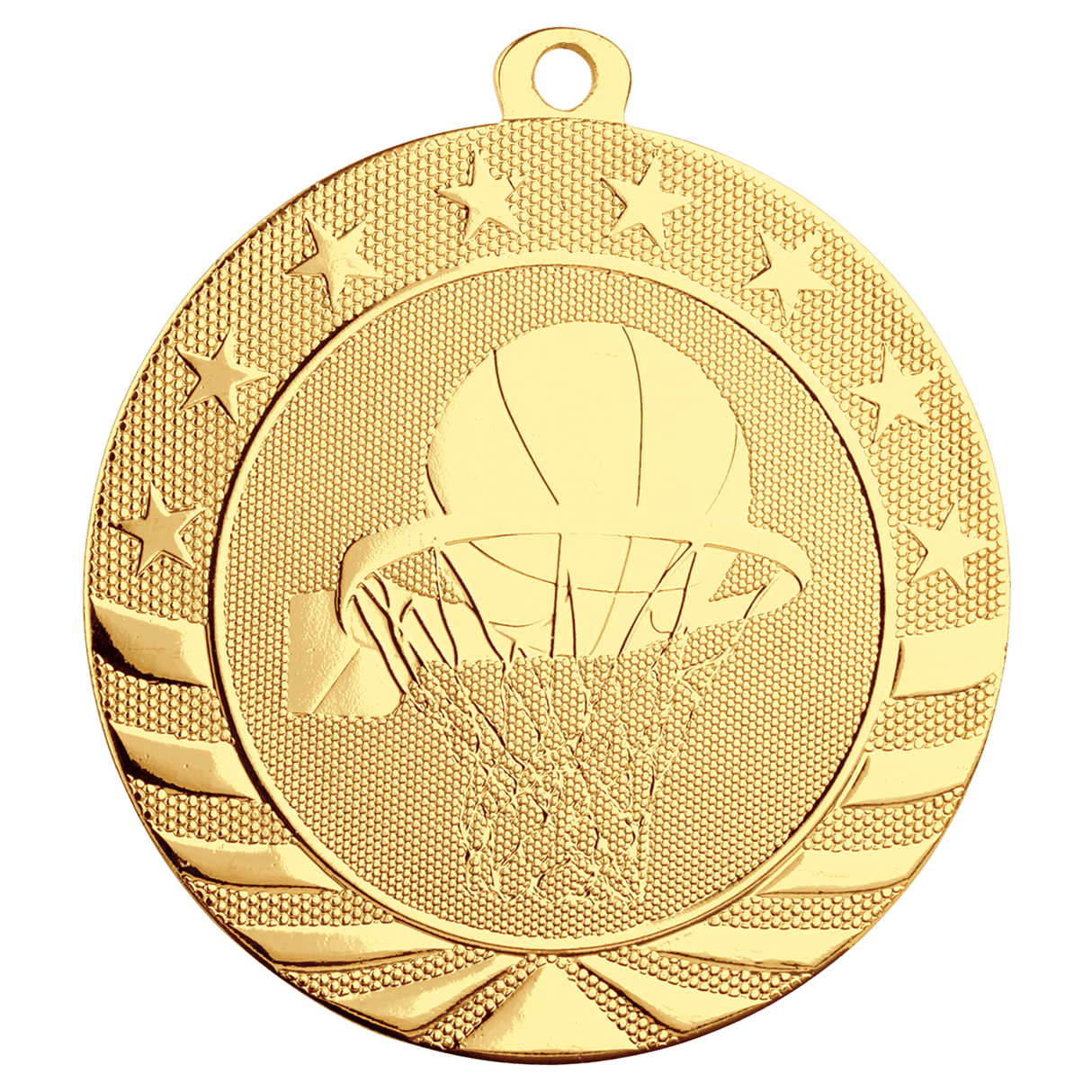2 3/4" Basketball Starbrite Medal