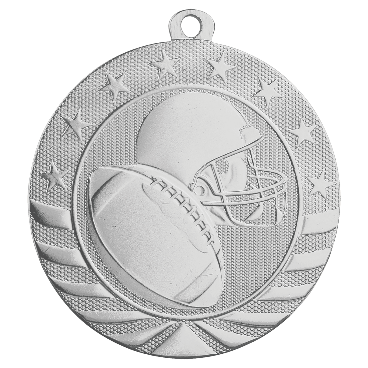 2 3/4" Football Starbrite Medal