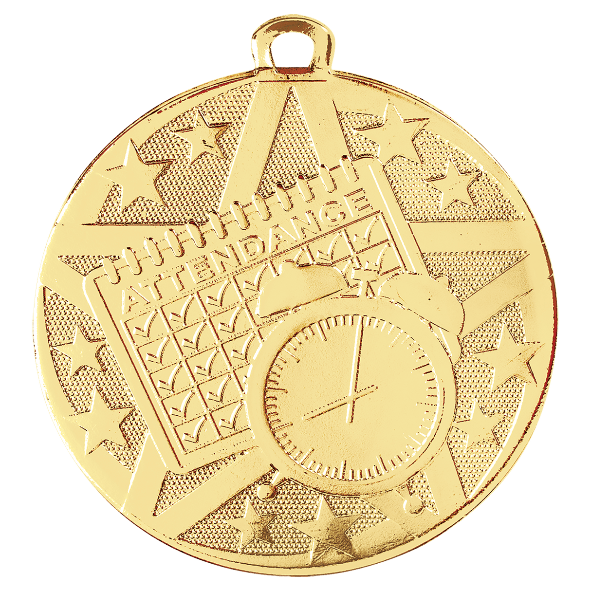 2" Superstar Perfect Attendance Medal