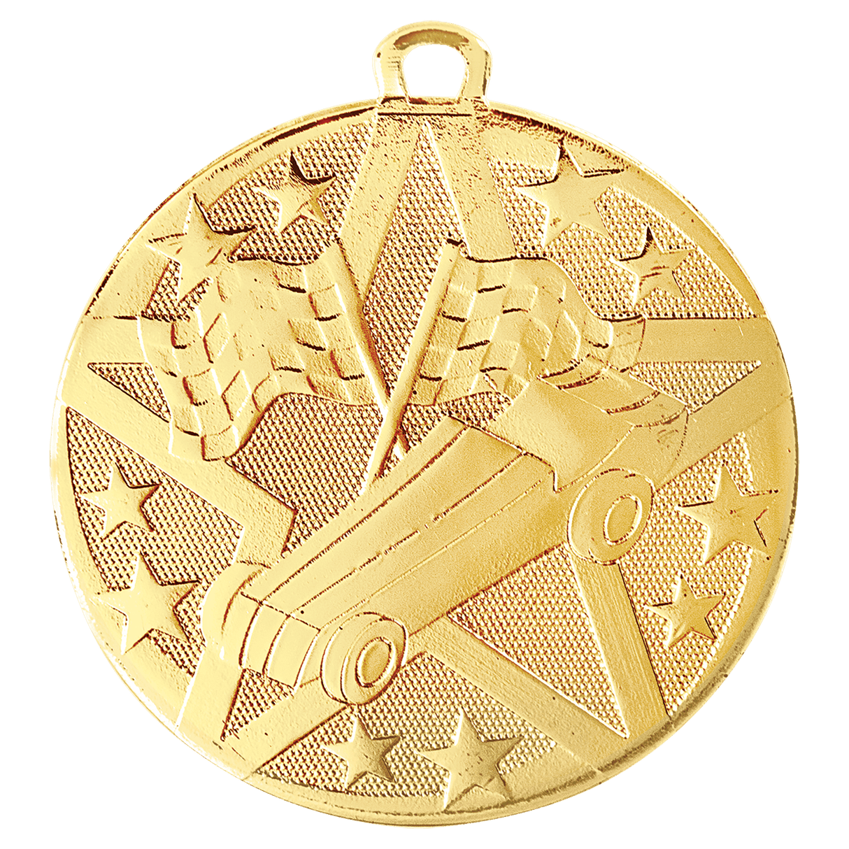 Gold 2" Superstar Pinewood Derby Medal