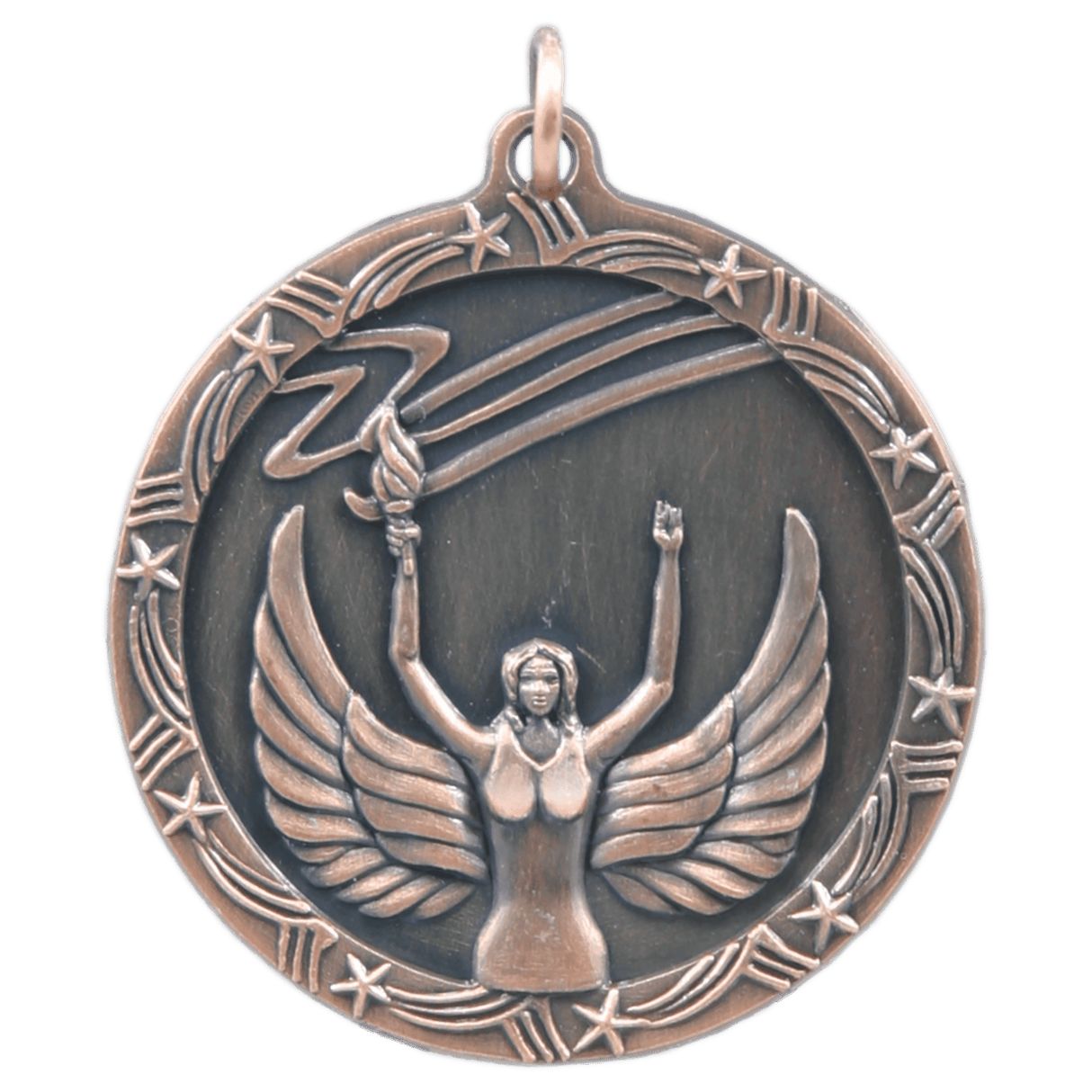 1 3/4" Victory Shooting Star Medal