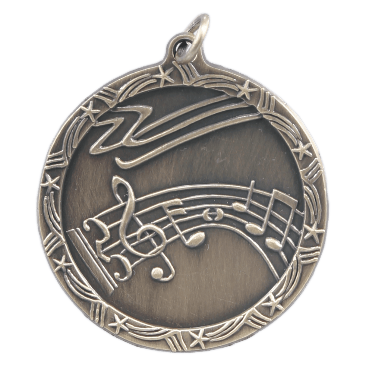 1 3/4" Music Shooting Star Medal