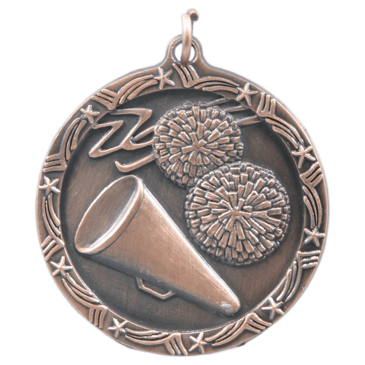 1 3/4" Cheer Shooting Star Medal