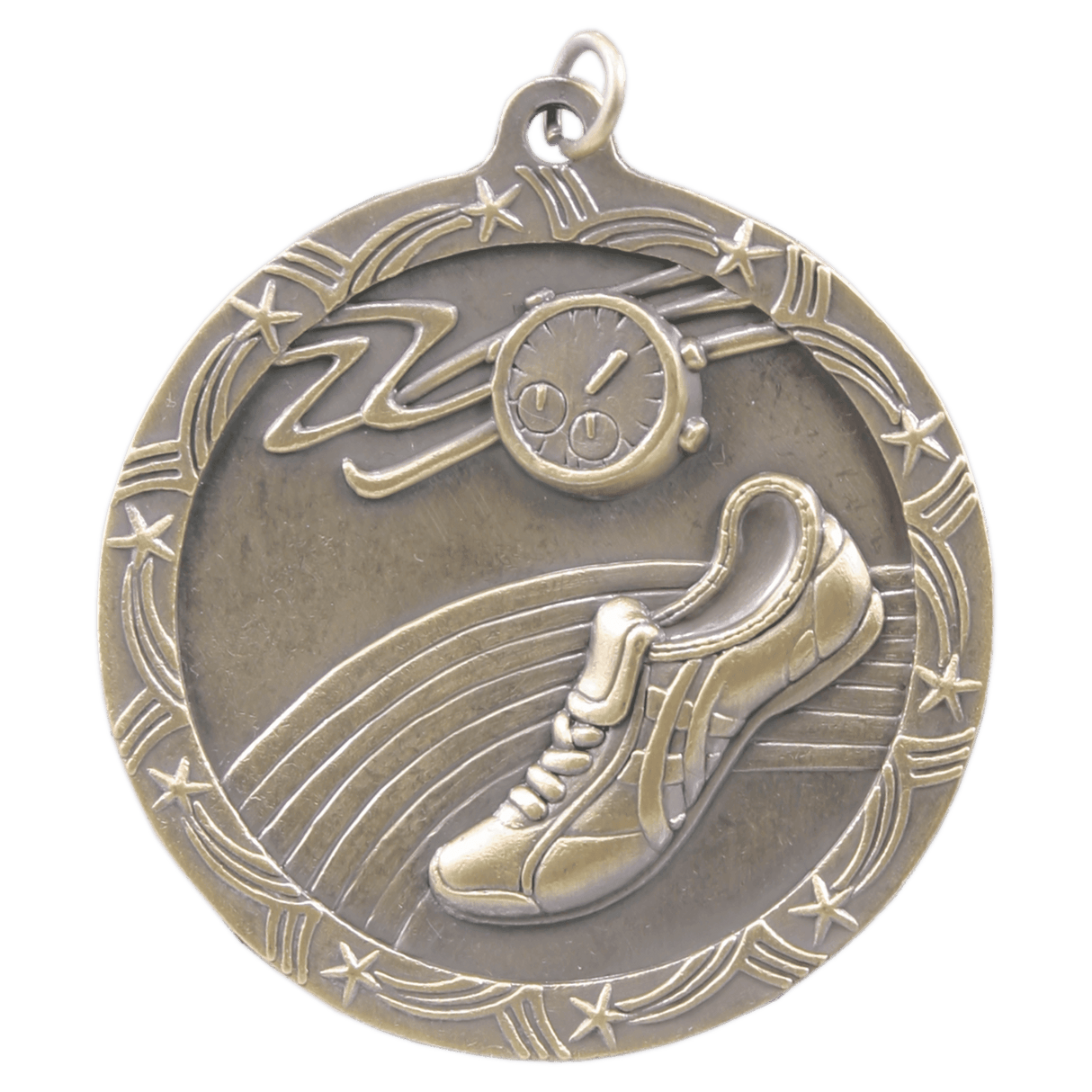2 1/2" Track Shooting Star Medal