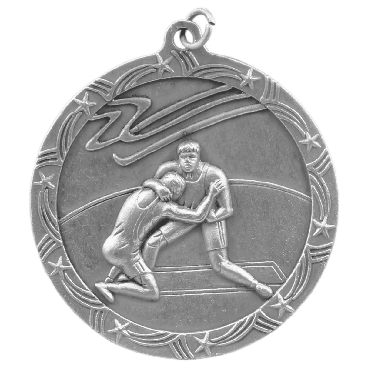 2 1/2" Wrestling Shooting Star Medal