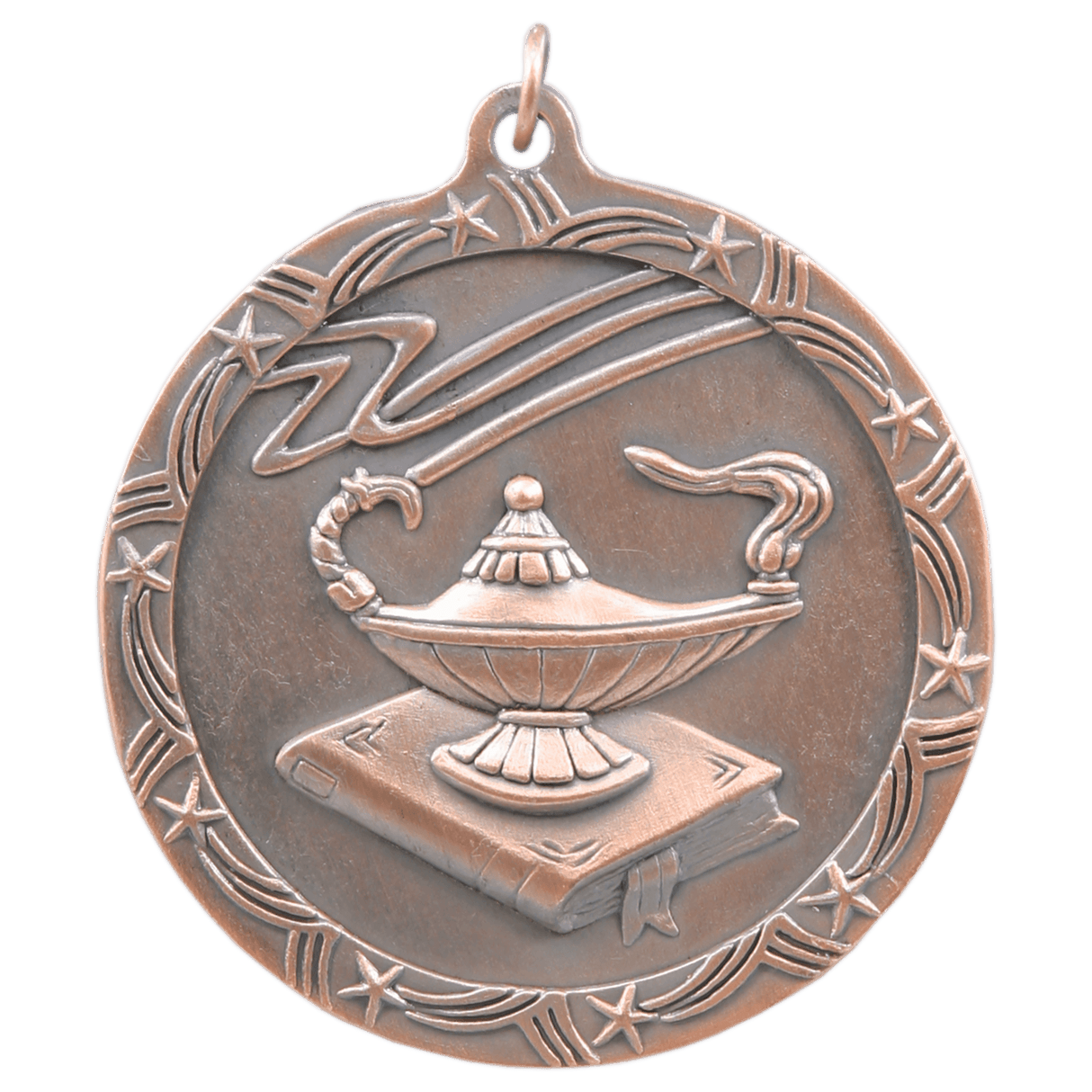 2 1/2" Lamp of Knowledge Shooting Star Medal