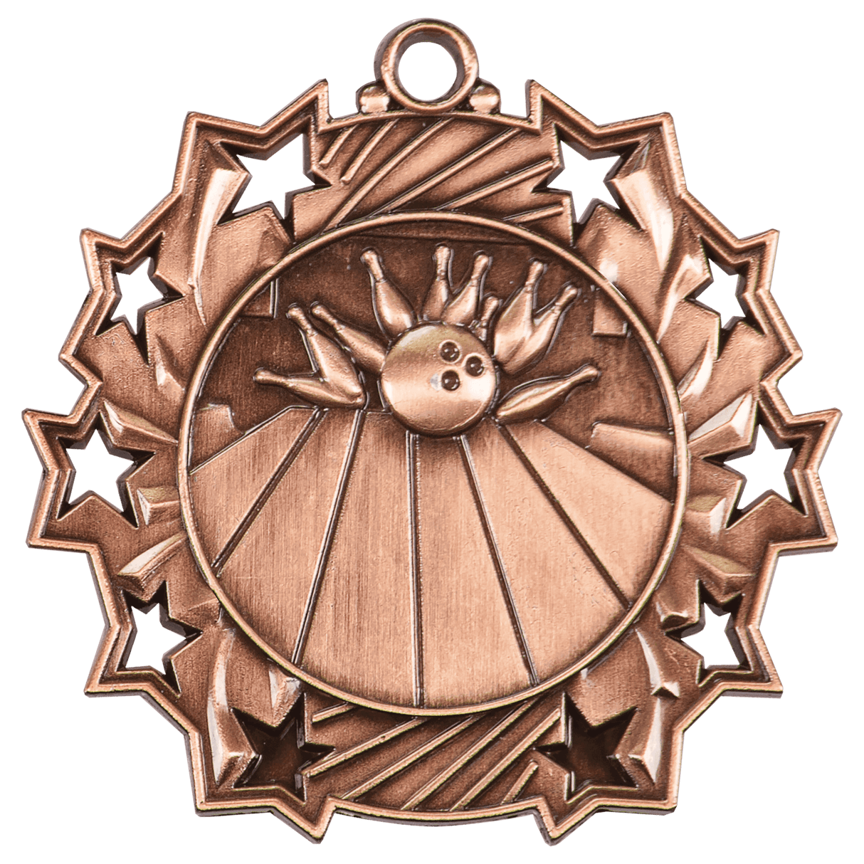 2 1/4" Bowling Ten Star Medal