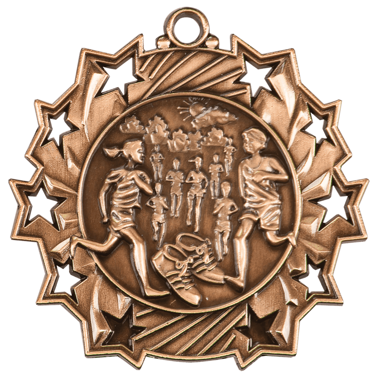 2 1/4" Cross Country Ten Star Medal