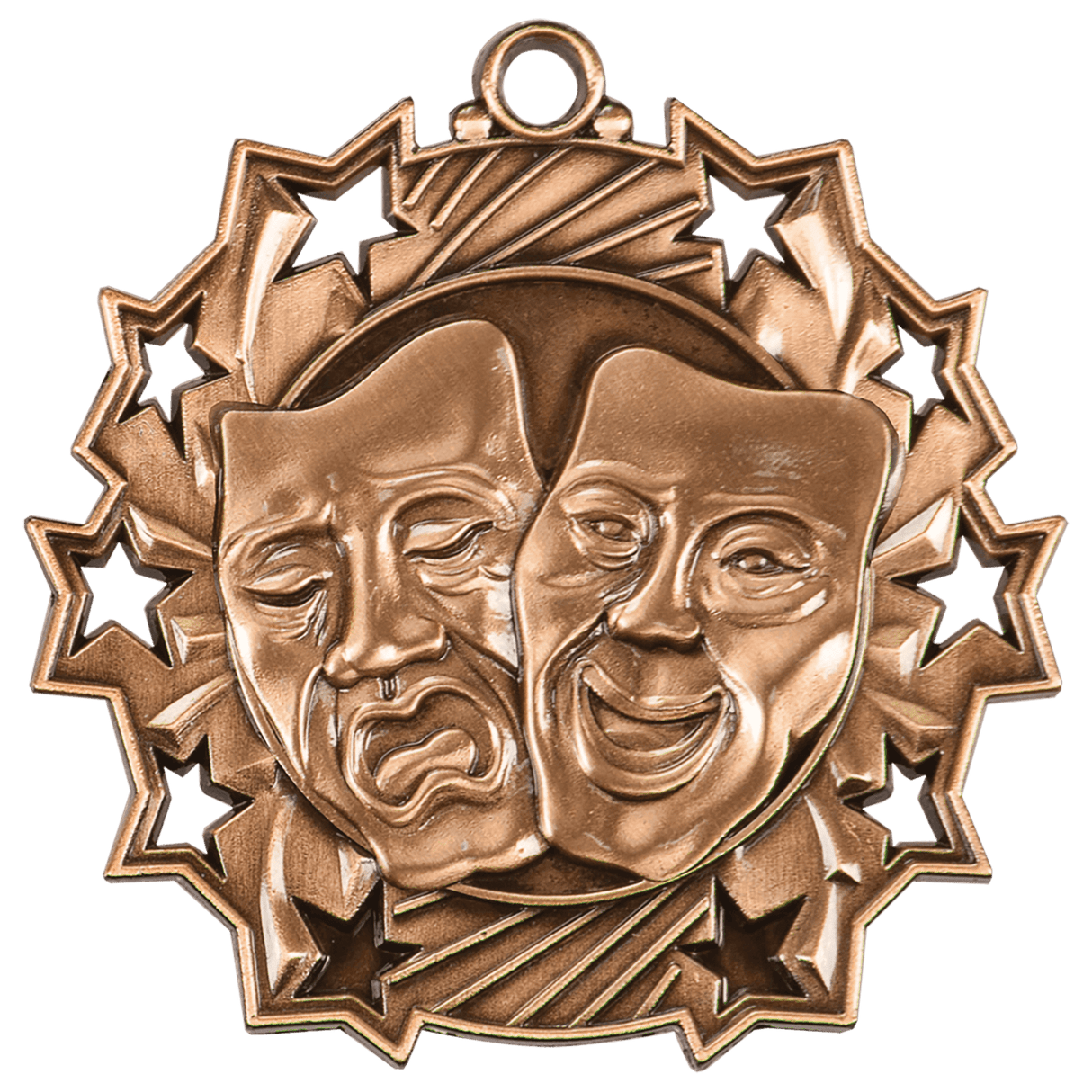 2 1/4" Drama Ten Star Medal