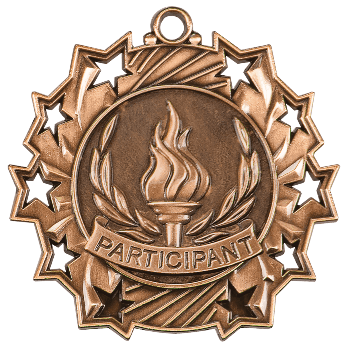 2 1/4" Participant Ten Star Medal