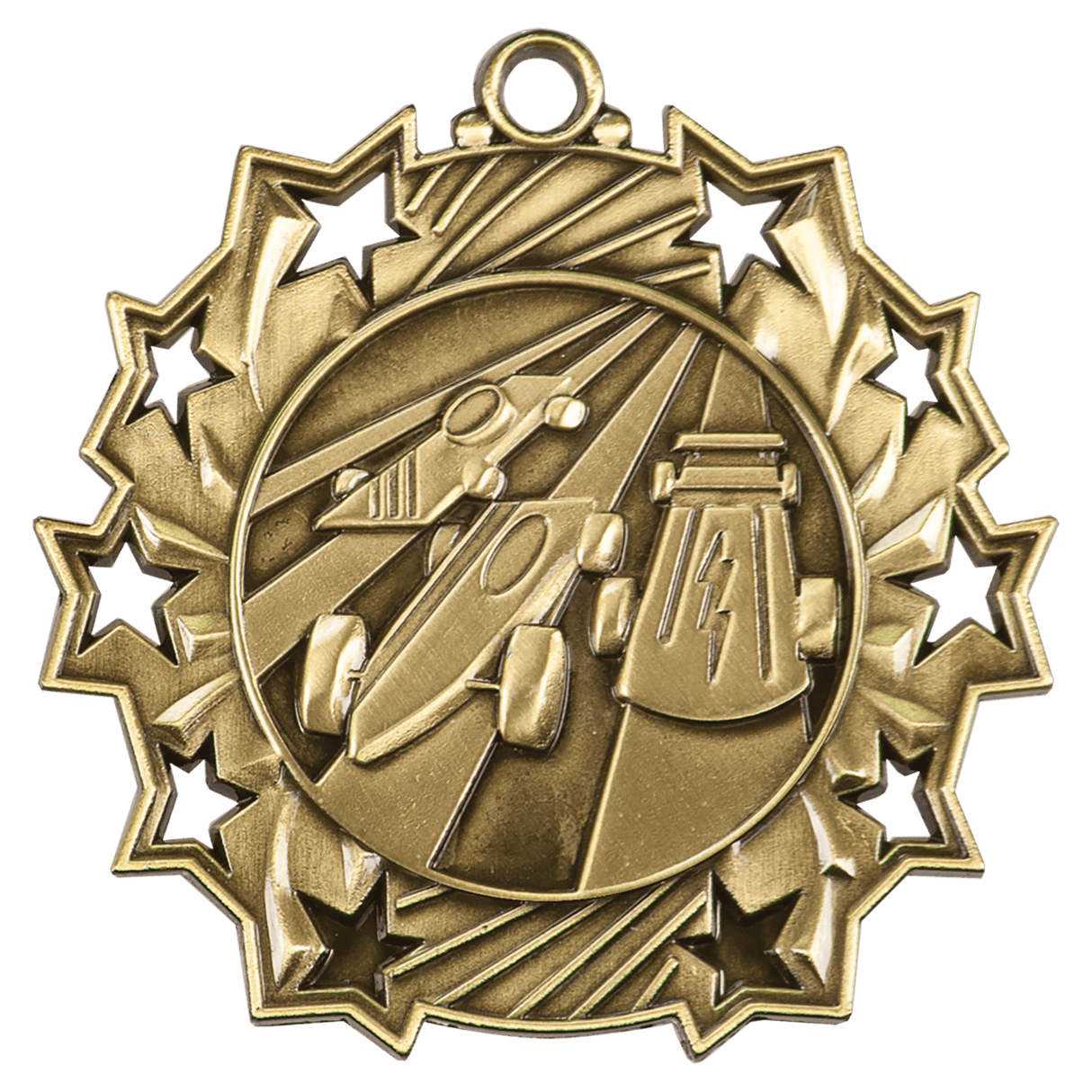 2 1/4" Pinewood Derby Ten Star Medal