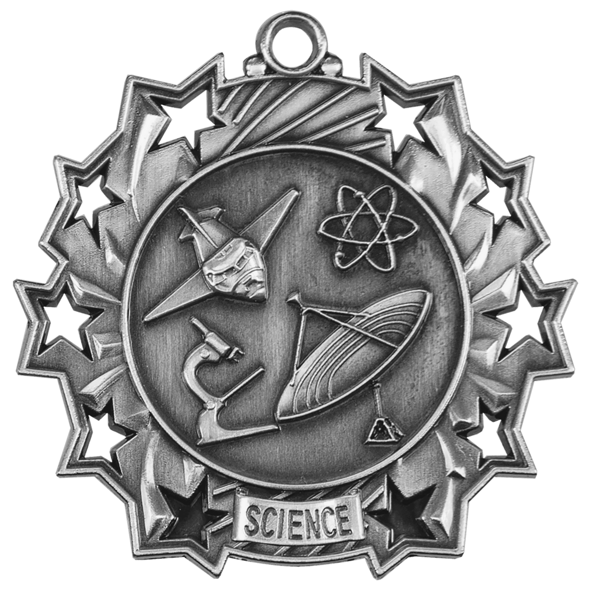2 1/4" Science Ten Star Medal