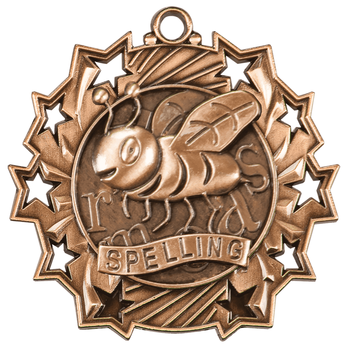2 1/4" Spelling Ten Star Medal