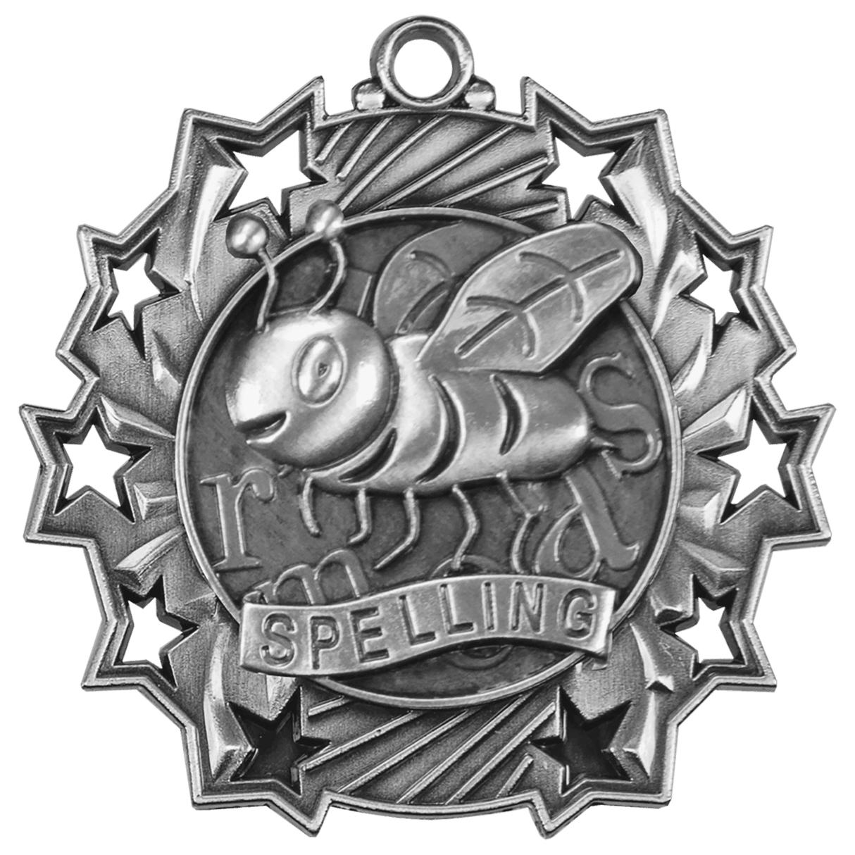 2 1/4" Spelling Ten Star Medal