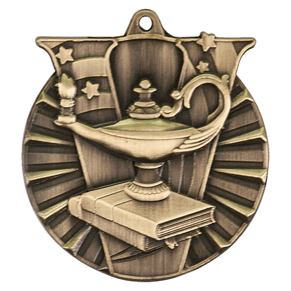 2" Lamp of Knowledge Victory Medal