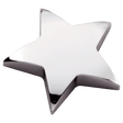 4" x 4" Chrome Plated Metal Star Paperweight