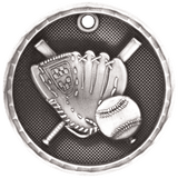 Baseball 3-D Medal