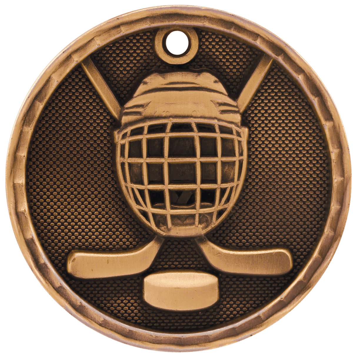 2" 3D Hockey Medal