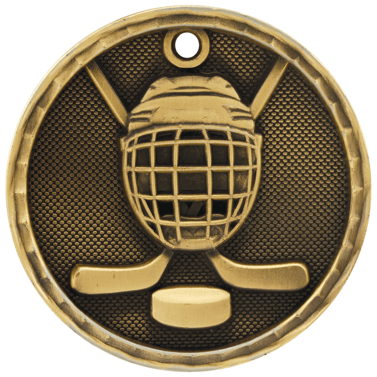 2" 3D Hockey Medal