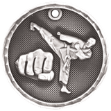 2" 3D Martial Arts Medal