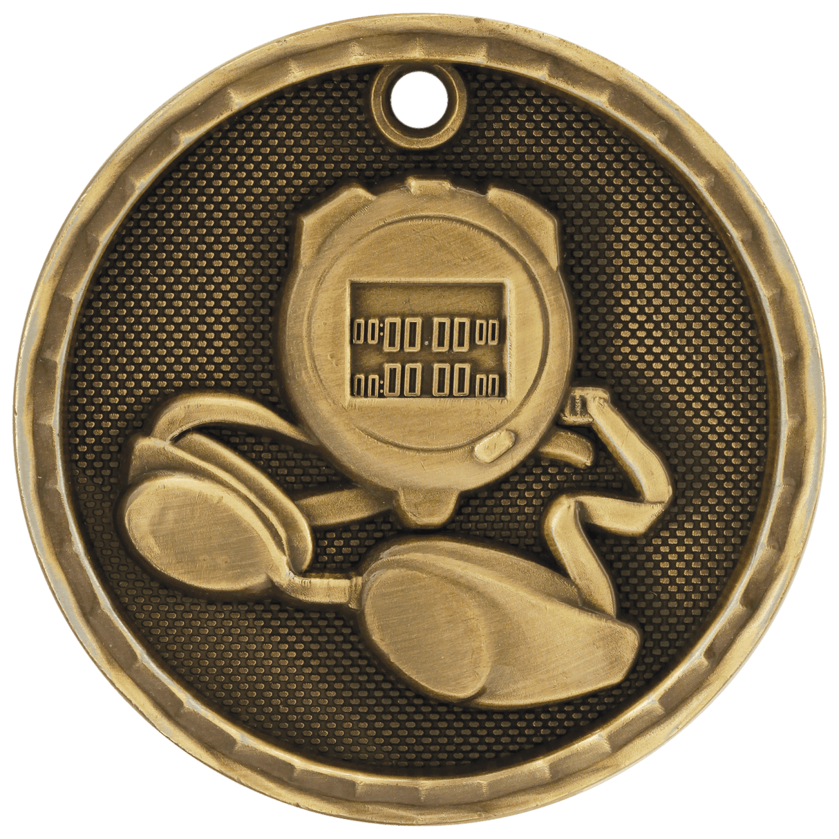 2" 3D Swimming Medal