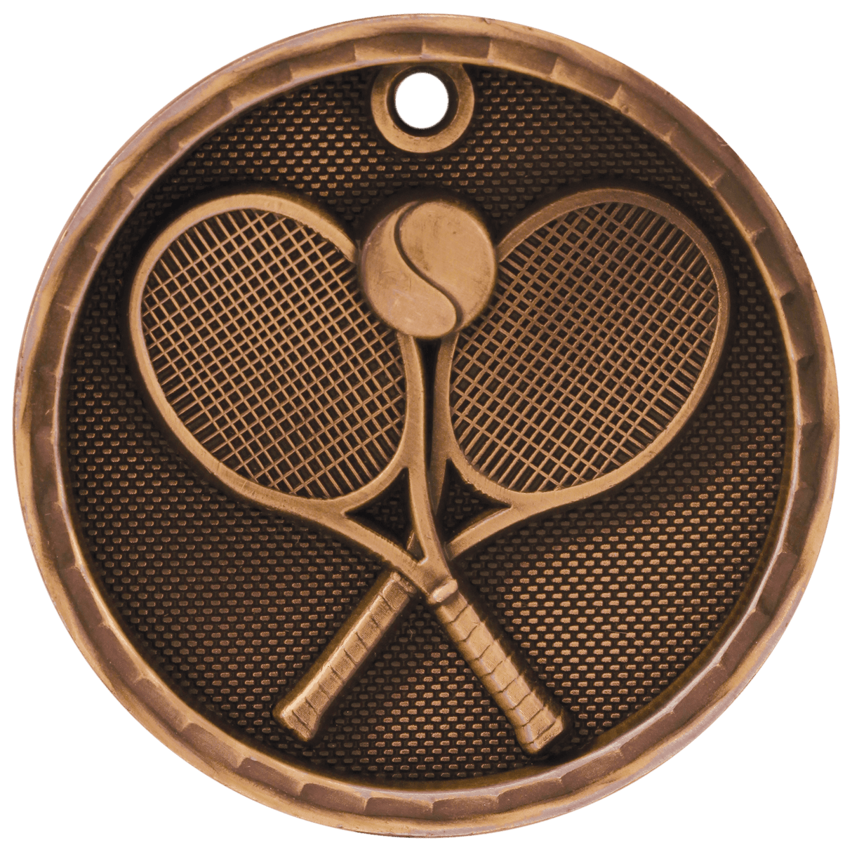 2" 3D Tennis Medal