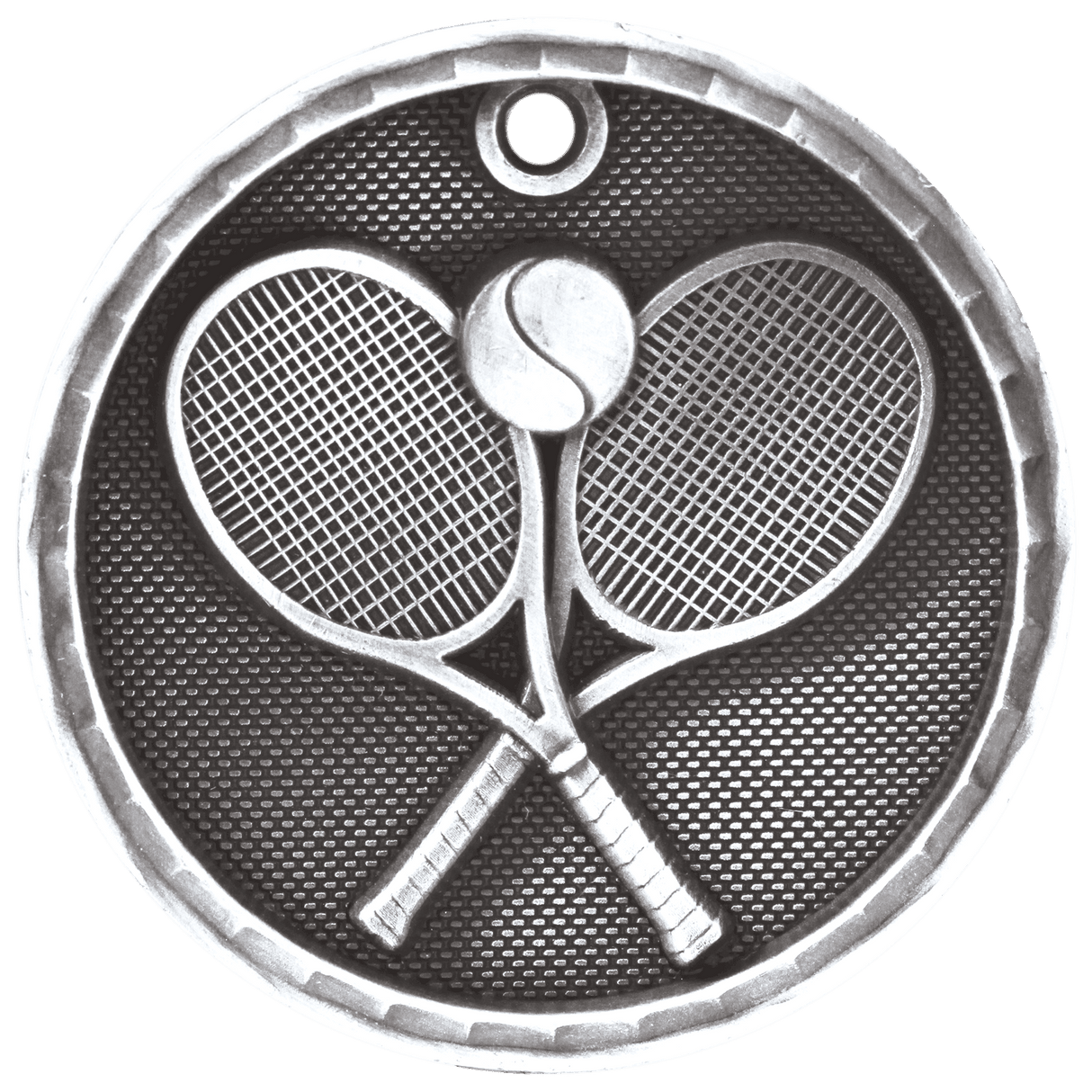 2" 3D Tennis Medal
