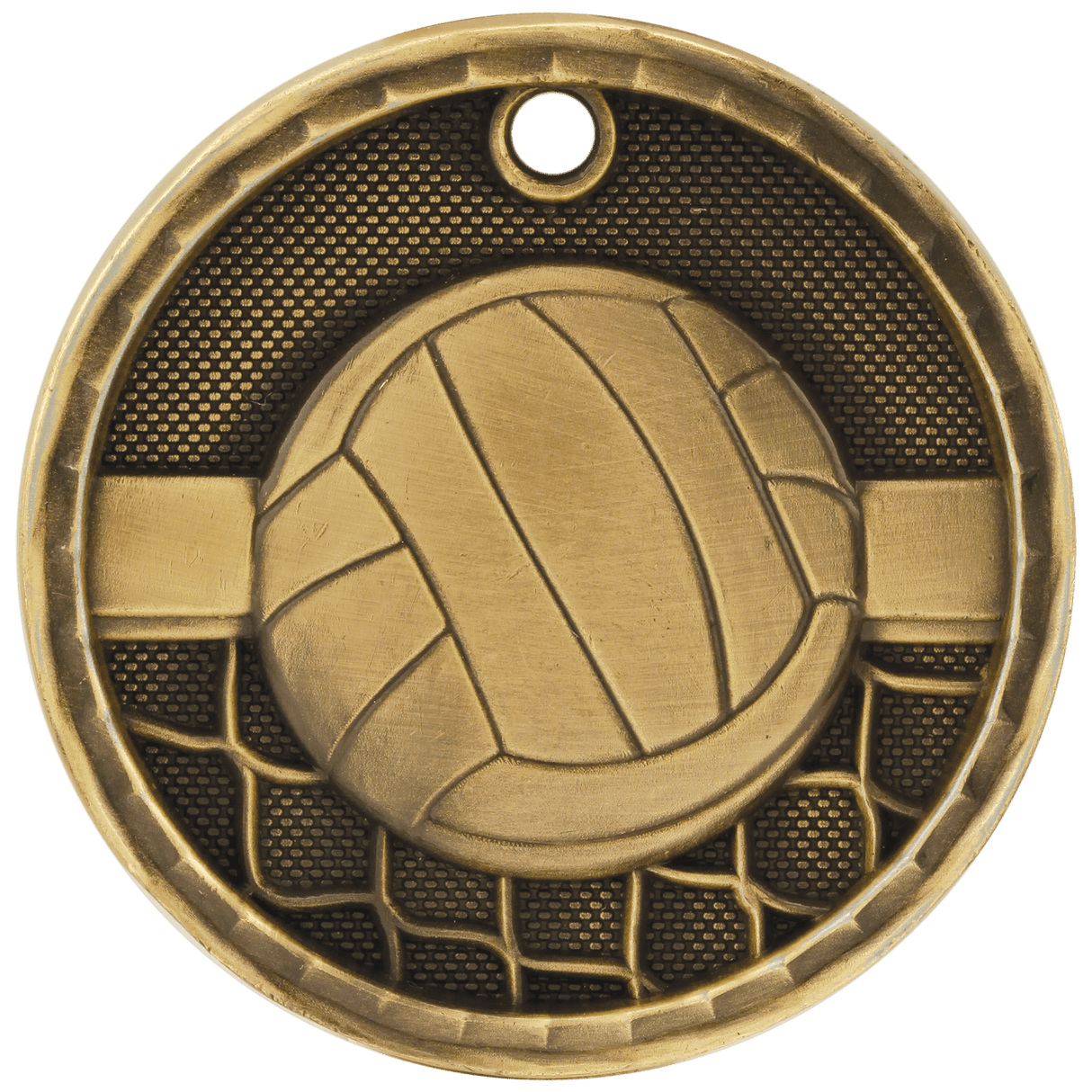 2" 3D Volleyball Medal