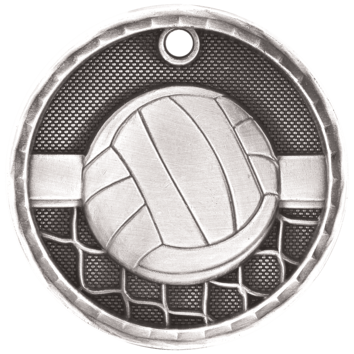 2" 3D Volleyball Medal