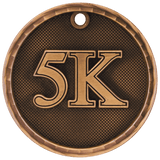 2" 3D 5K Medal