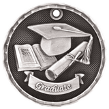 2" 3D Graduate Medal