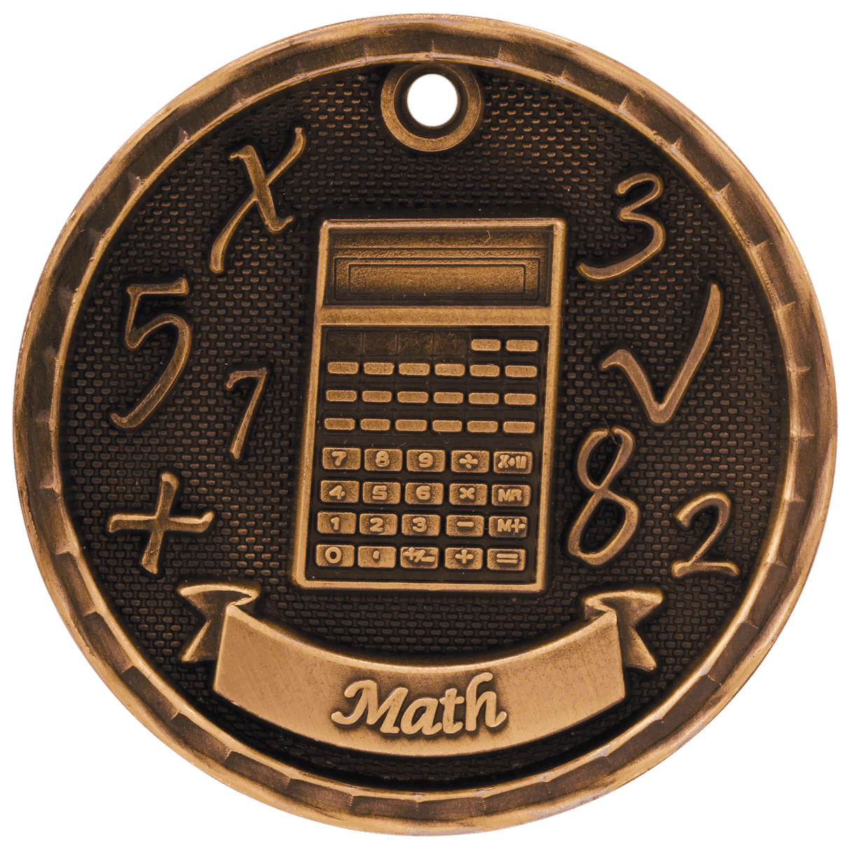 2" 3D Math Medal