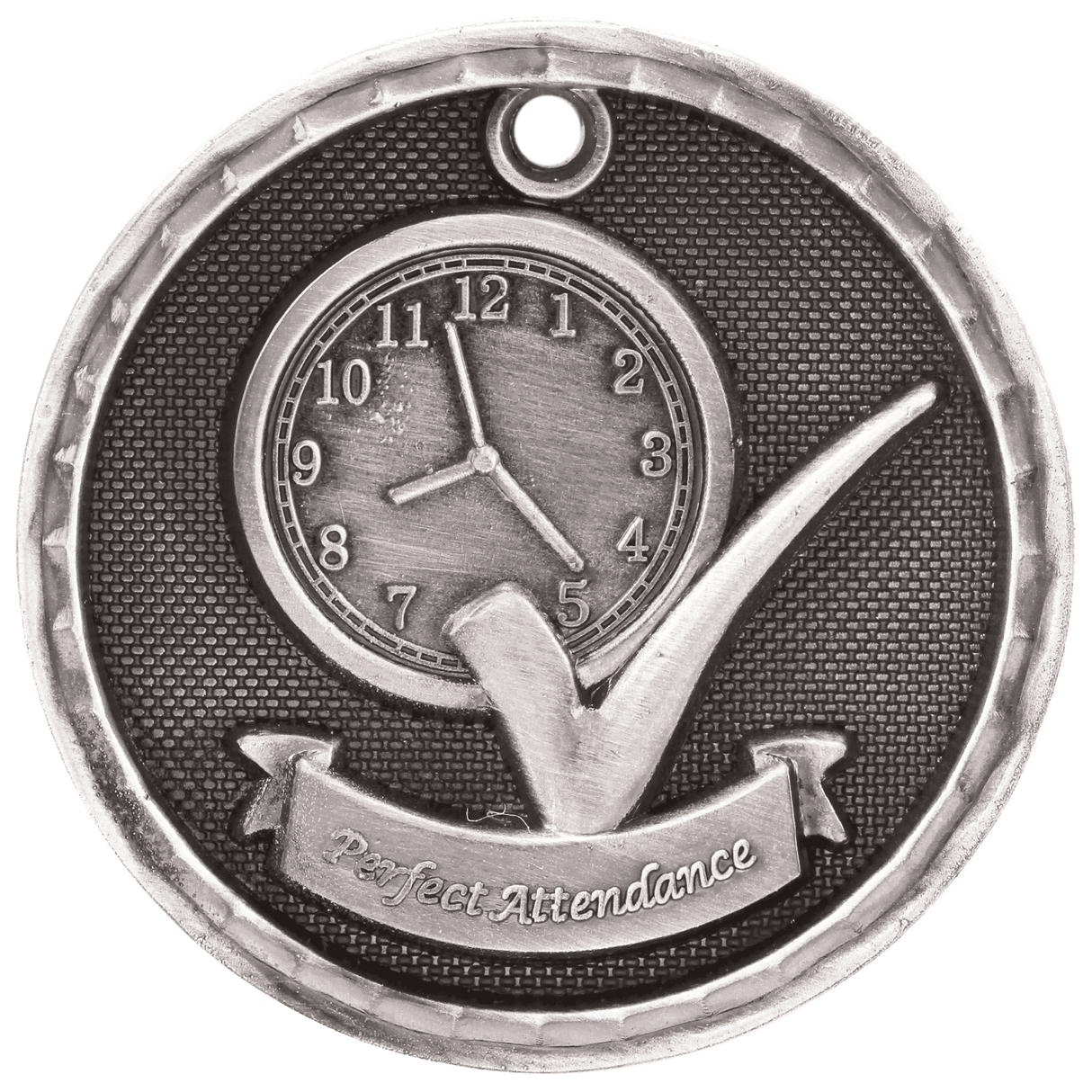 2" 3D Perfect Attendance Medal