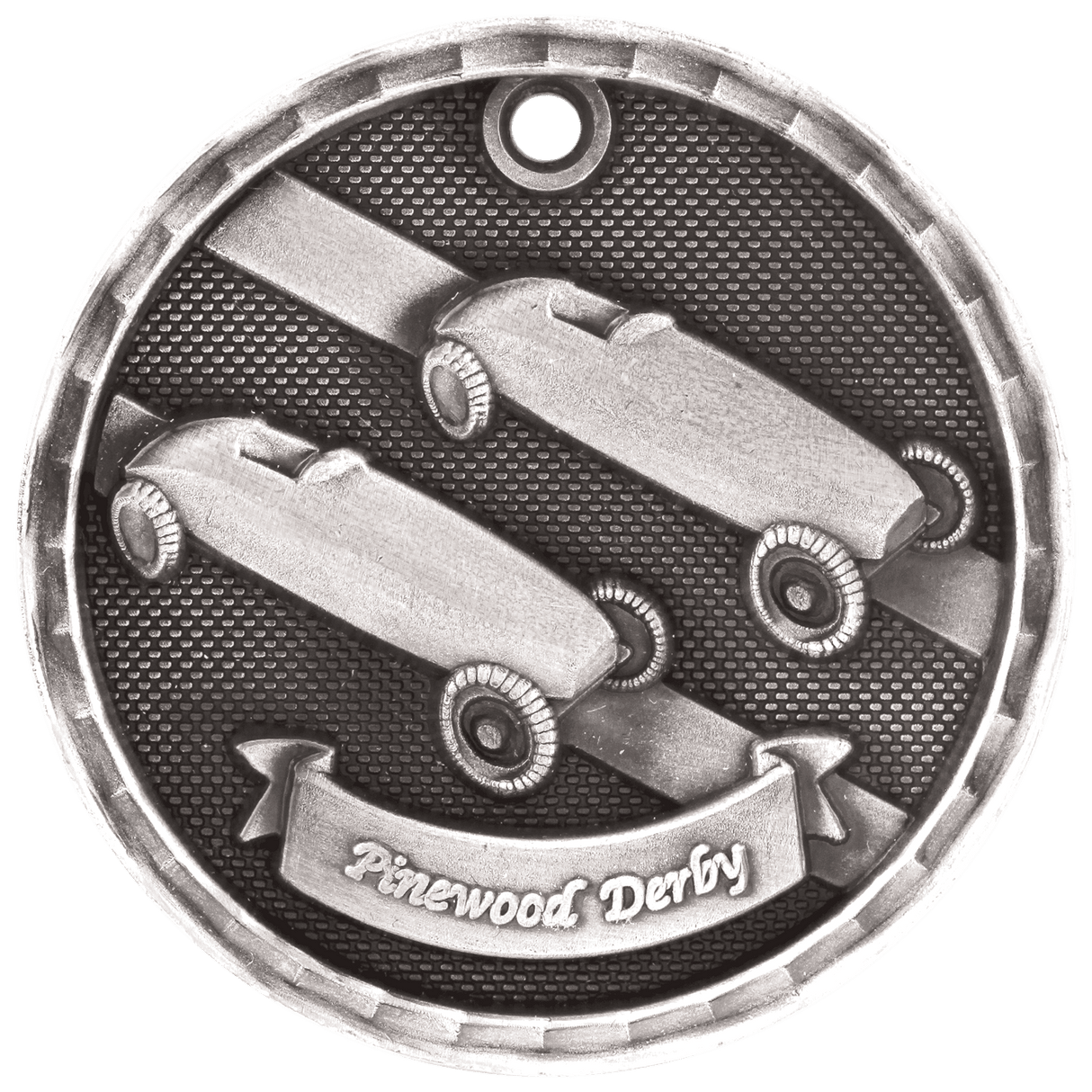 2" 3D Pinewood Derby Medal