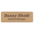 2 3/4" x 7/8" Gold Brass Name Badge Plate