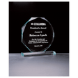 6" x 6 3/4" Octagon Series Jade Acrylic Award