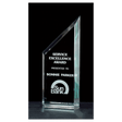 3 1/2" x 9" Zenith Series Jade Acrylic Free Standing Award