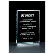 6" x 8 1/2" Classic Series Jade Acrylic Free Standing Award