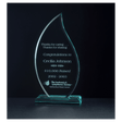 4 3/4" x  9 3/4" Flame Series Jade Acrylic Award