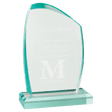 4 1/4" x 7 1/4" Tidal Series Jade Acrylic Award