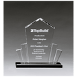 10" x 10 3/4" Large Tower Spotlight Clear Acrylic with Black Acrylic Base.