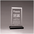 Clear Acrylic Award with Black 5 1/2" x 8 3/4" Apex Series Base