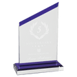 4 1/2" x 6 1/2" Zenith Series Acrylic with Purple Accents, Black Base with Purple Mirror Top