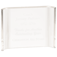 8" x 6" Clear Acrylic Crescent