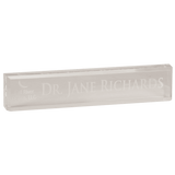 Clear 10" x 2" Acrylic Desk Wedge