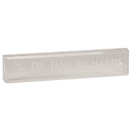 Clear 10" x 2" Acrylic Desk Wedge